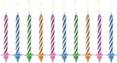 PartyDeco Bougies' anniversaire Magic Mix pk / 10