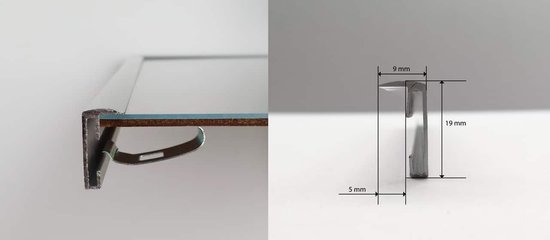 Homedecoration Almelo - Cadre photo - Format photo - 21 x 21 cm - Zwart