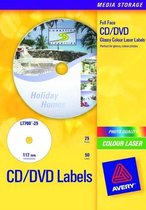 Huismerk Avery L7760-25 CD Etiket Laserprinter