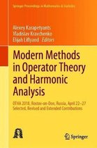 Modern Methods in Operator Theory and Harmonic Analysis
