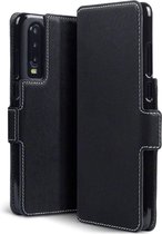 Huawei P30 hoesje - CaseBoutique - Zwart - Kunstleer
