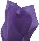 Papier de soie Violet foncé | 50 x 75 cm | 17 gr | 240 feuilles | Papier à rouler Violet / Violet