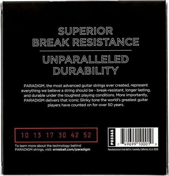 Ernie Ball Skinny Top Heavy Bottom Slinky Paradigm Gitaar Electrisch 6