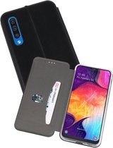 Slim Folio Case - Book Case Telefoonhoesje - Folio Flip Hoesje - Geschikt voor Samsung Galaxy A50 - Zwart