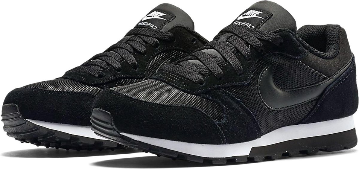 Nike Md Runner 2 Dames Sneakers - Black/Black-White - Maat 40.5 ... Nike Md Runner 2 Dames Sneakers - Black/Black-White - Maat 40.5 ...