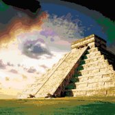 DP® Diamond Painting pakket volwassenen - Afbeelding: Maya Piramide - 50 x 50 cm volledige bedekking, vierkante steentjes - 100% Nederlandse productie! - Cat.: Stad & Land