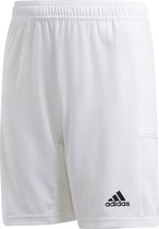 Pantalon de sport adidas T19 Short Junior - Taille 164 - Unisexe - Blanc