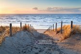 Afbeelding op acrylglas - pad naar de Noordzee