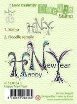 LeCrea - Doodle stempel Happy New Year 55.0164