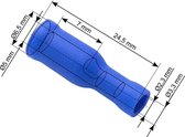 Doorverbinder Blauw - Gat diameter 5-6.5 mm - Gat diameter 2.3-3.3 mm - 100 Stuks