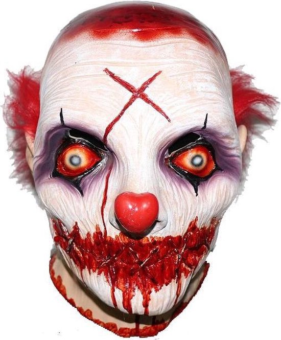 Recensent bizon Ga op pad Latex Killer clown masker | bol.com