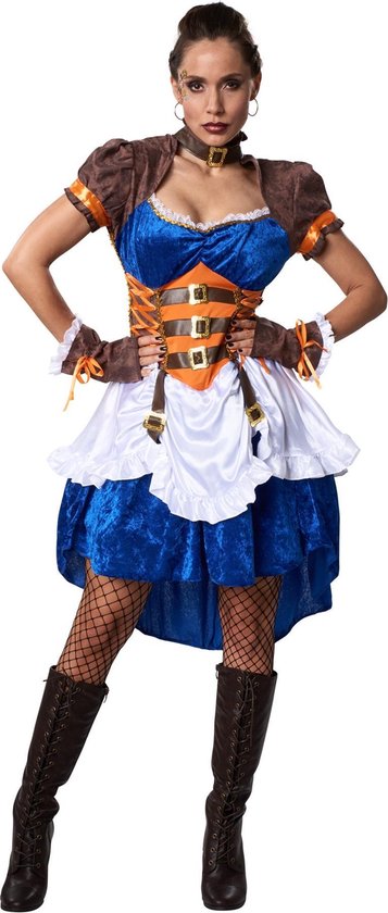 achterstalligheid Sneeuwwitje Onweersbui dressforfun - Steampunk avonturierster XXL - verkleedkleding kostuum  halloween... | bol.com