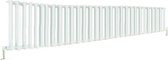 Design radiator horizontaal 3 kolom staal wit 30x137,3cm 1067 watt - Eastbrook Rivassa