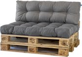 2L Home & Garden Palletkussen Metro Grijs - 120 x 80cm