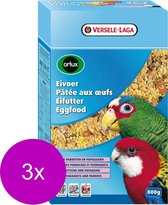 Versele-Laga Orlux Eivoer Droog Gropar/Papagaai - Vogelvoer - 3 x 800 g