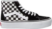 Vans SK8-Hi Platform 2 Checkerboard / Wit - Dames Sneaker- VN0A3TKNQXH - Maat 40.5