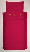 Jollein Lakenset Butterfly Fuchsia 75x100cm