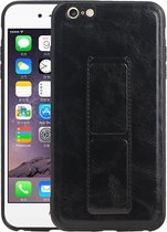 Grip Stand Hardcase Backcover voor iPhone 6 Plus Zwart