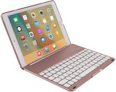 iPad mini 4 Toetsenbord Hoes hoesje - CaseBoutique -  Rose goud - Kunststof