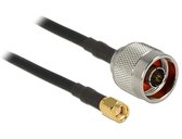 N (m) - SMA (m) kabel - RG58 - 50 Ohm / zwart - 10 meter