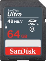Sandisk ULTRA 64GB SDHC Class 10 flashgeheugen