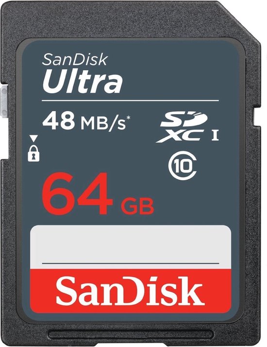 Sandisk ULTRA 64GB SDHC Class 10 flashgeheugen | bol.com