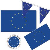 Feestartikelen Europa versiering pakket - Europa landen thema decoratie - Europese vlag