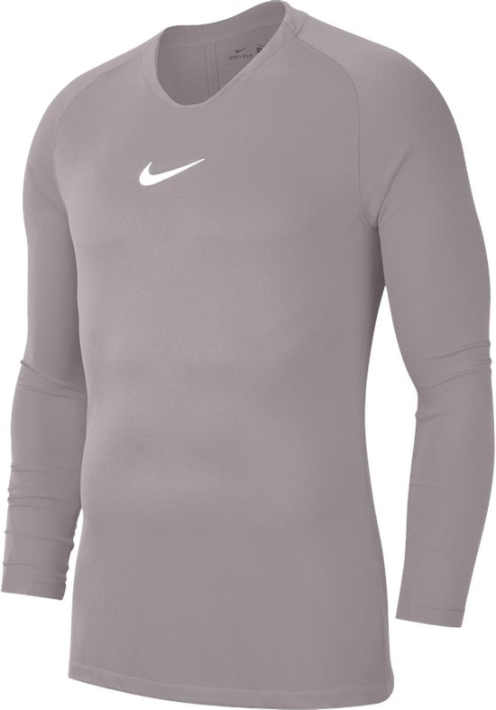 Nike Park First Layer Shirt Lange Mouw - Grijs | Maat: S