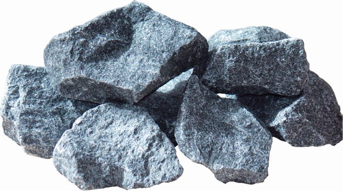 Goedkoopste 'SaunaPoolcare' Sauna Stenen 20kg (granietstenen kleiner dan 10cm