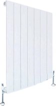 Design radiator horizontaal staal glanzend wit 50x58,8cm 473 watt - Eastbrook Addington type 10