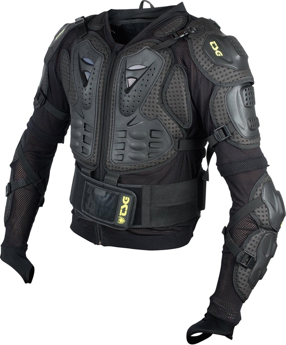 TSG Trailfox Backbone Protector Jacket, zwart Maat M - TSG