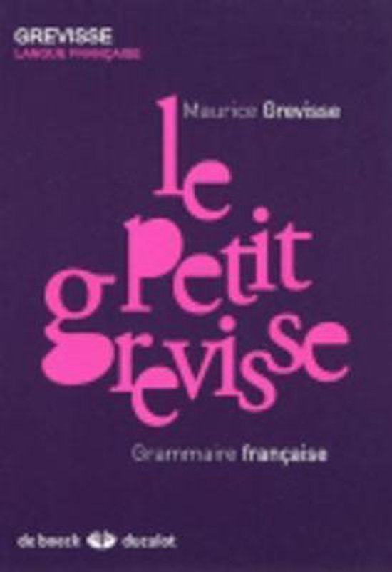 La Petit Grevisse - Grammaire française - cover