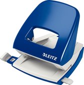 Leitz NeXXt Metalen Bureau Perforator - Perforeert Tot 30 Vel  - Voor Mappen En Ringbanden - Blauw
