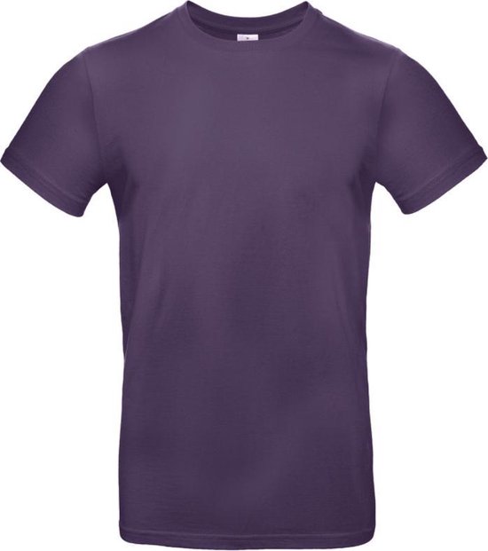 B&C Basic T-shirt E190 - Purple - Maat L