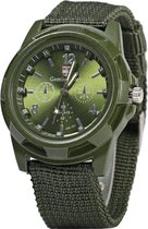 Fako® - Horloge - Army - Groen