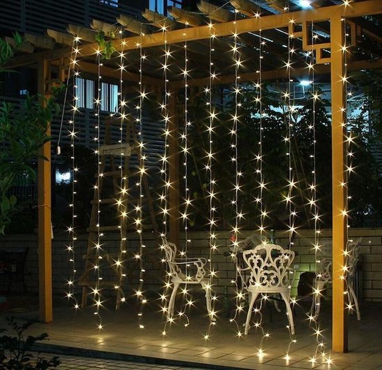Kerstverlichting LED Gordijn - 300 LED's - 3x3 meter | bol.com