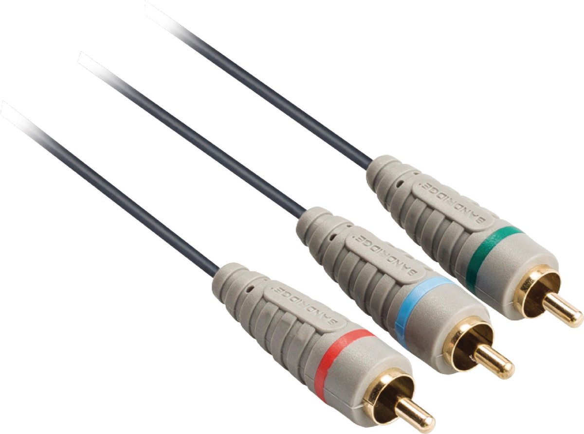 Bandridge BVL3302 - Composiet stereo tulp video Kabel - 3x RCA male -> 3x RCA male - 2 meter