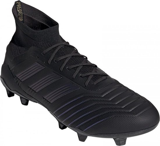 adidas Predator 19.3 FG Voetbalschoenen Heren - Black/Black/Black - Maat 44  2/3 | bol.com