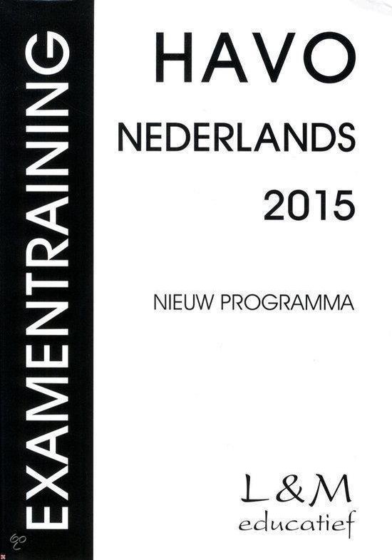 Omslag van Examentraining Havo Nederlands 2015 door Broekema, G.P.