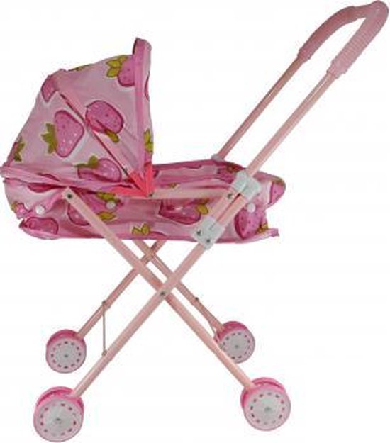 Poppenbuggy Roze Speelgoed Baby Wagen Voor Kinderen v.a. 3 Jaar 55cm |  Kinderwagen... | bol.com