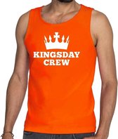 Oranje Kingsday crew tanktop / mouwloos shirt - Singlet voor heren - Koningsdag kleding M