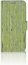 Honor 10 Lite Bookcase Hoesje Design Green Wood