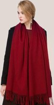 Athemyll Kasjmier wol sjaal 30% kasjmier 70% Wol Donkerrood - 220×50 cm