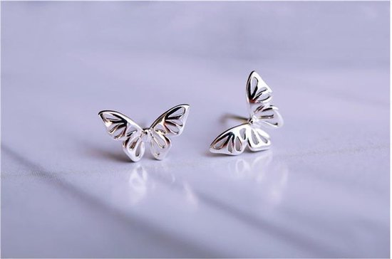 Oorbellen meisje vlinder zilver | bol.com