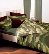 Camouflage 2 persoons dekbedovertrek - Army Legerprint dekbed 200 x 200 cm