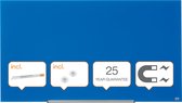 Nobo Glasbord Magnetisch Blauw 126x71 cm incl marker en magneten