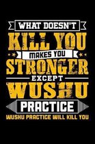 What doesn't kill you makes you stronger except Wushu practice Wushu practice will kill you