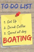 To Do List Boating Blank Lined Journal Notebook