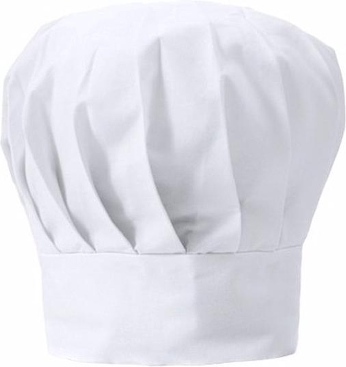 Luxe witte koksmuts voor volwassenen