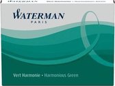Waterman korte inktpatronen Standard groen, pak van 6 stuks